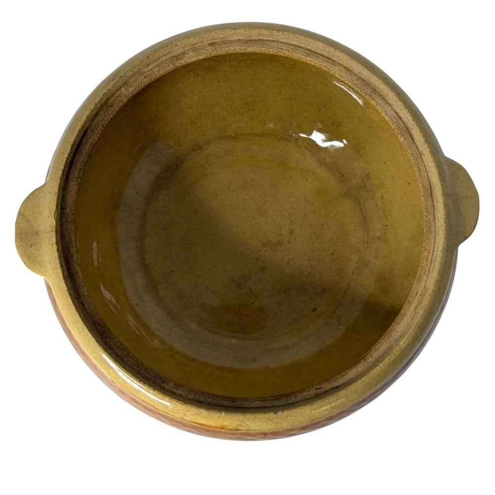 Vintage Watt Pottery Kla-Ham'rd Bean Pot Casserole w Lid Brown 1940s USA